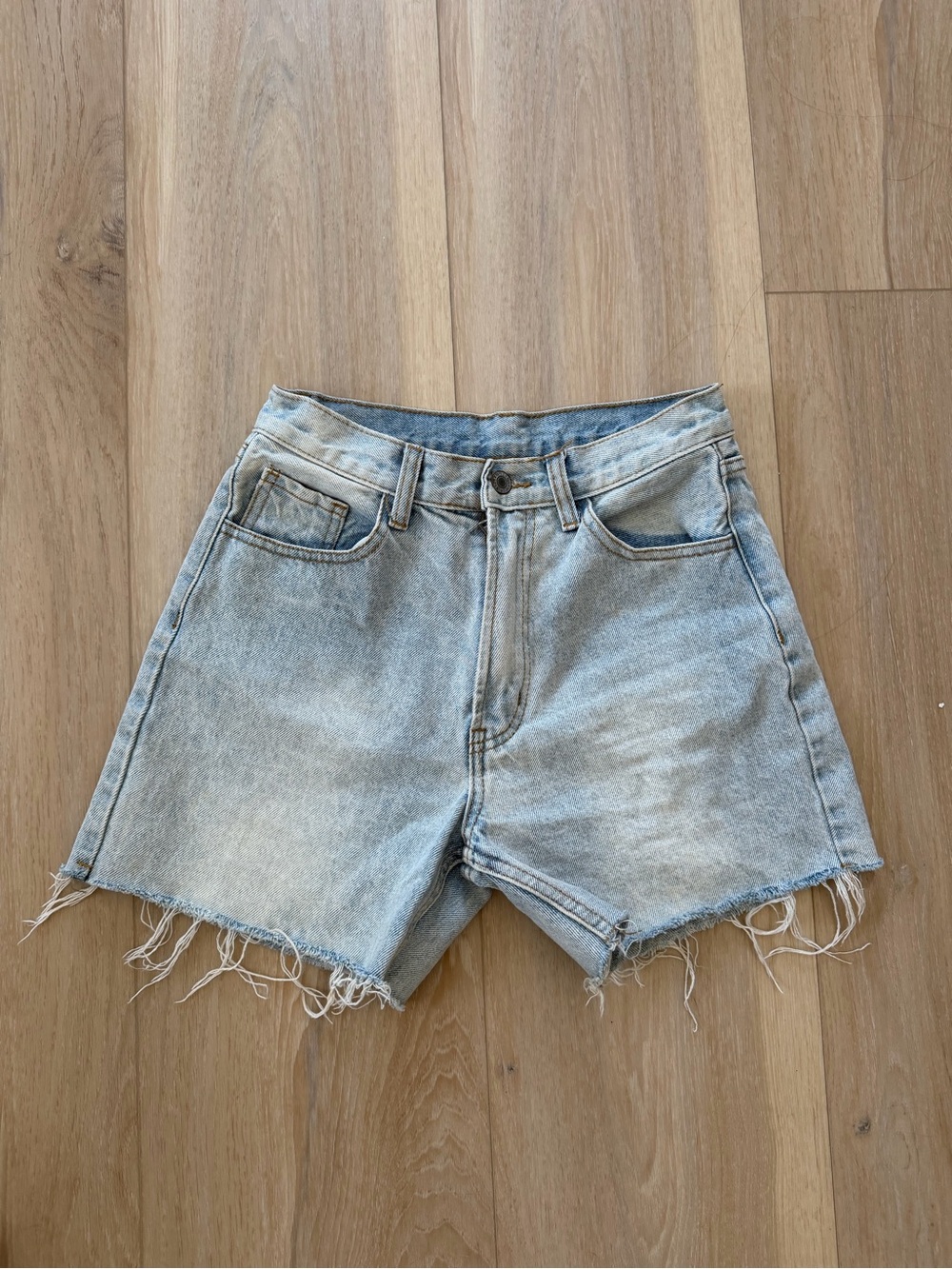 Classic Light Blue Denim Cutoff Shorts